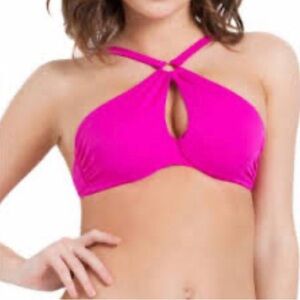 L'Agent Agent Provocateur‎ Adrina Pink Bikini  Top Sz S